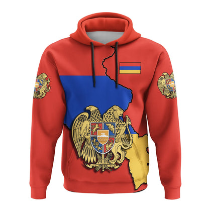 Armenia Coat Of Arms Flag Armenia Map Hoodie Jw