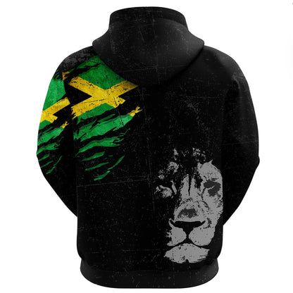 Jamaica Lion Hoodie Special Grunge Style