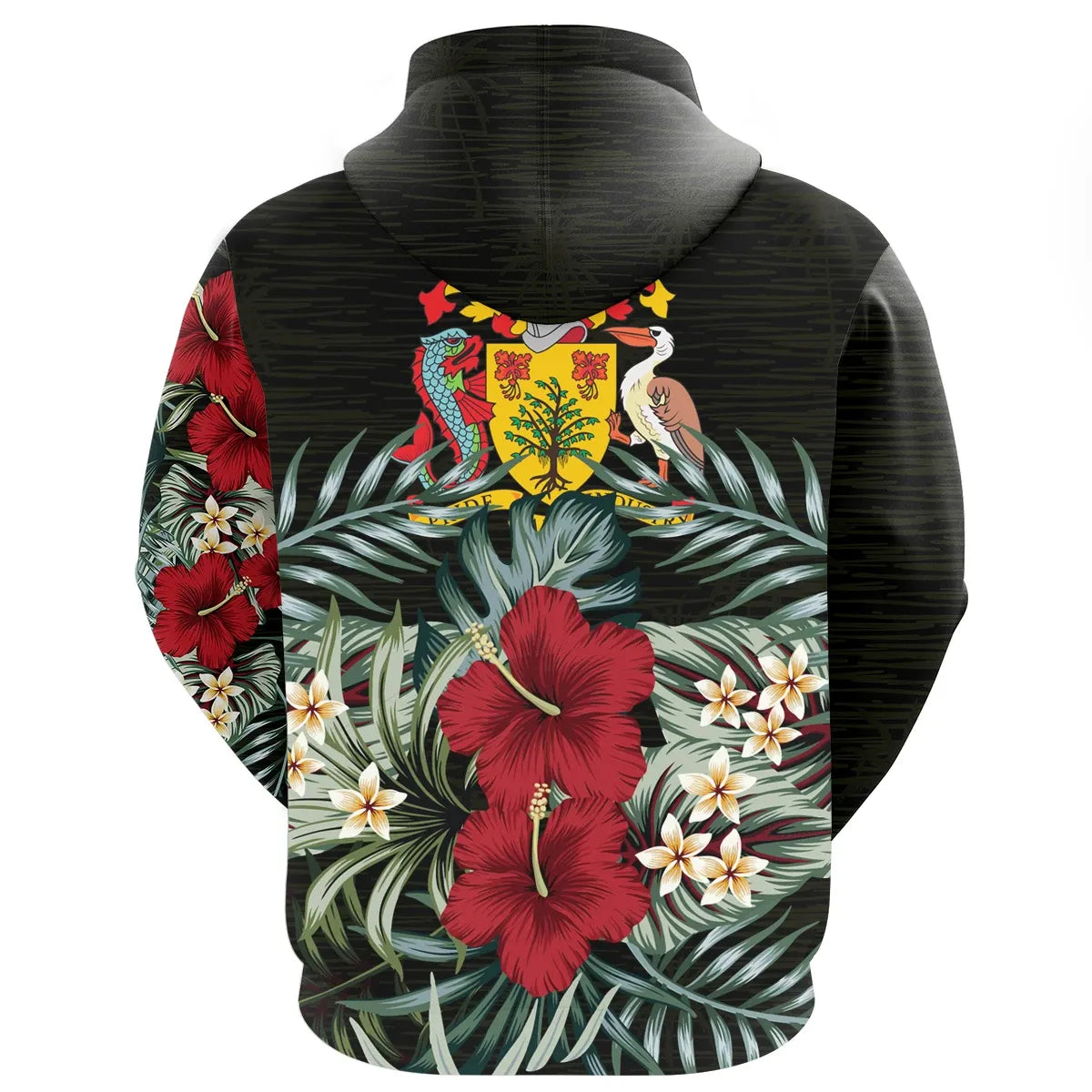 Barbados Hoodie Hibiscus Men/Women