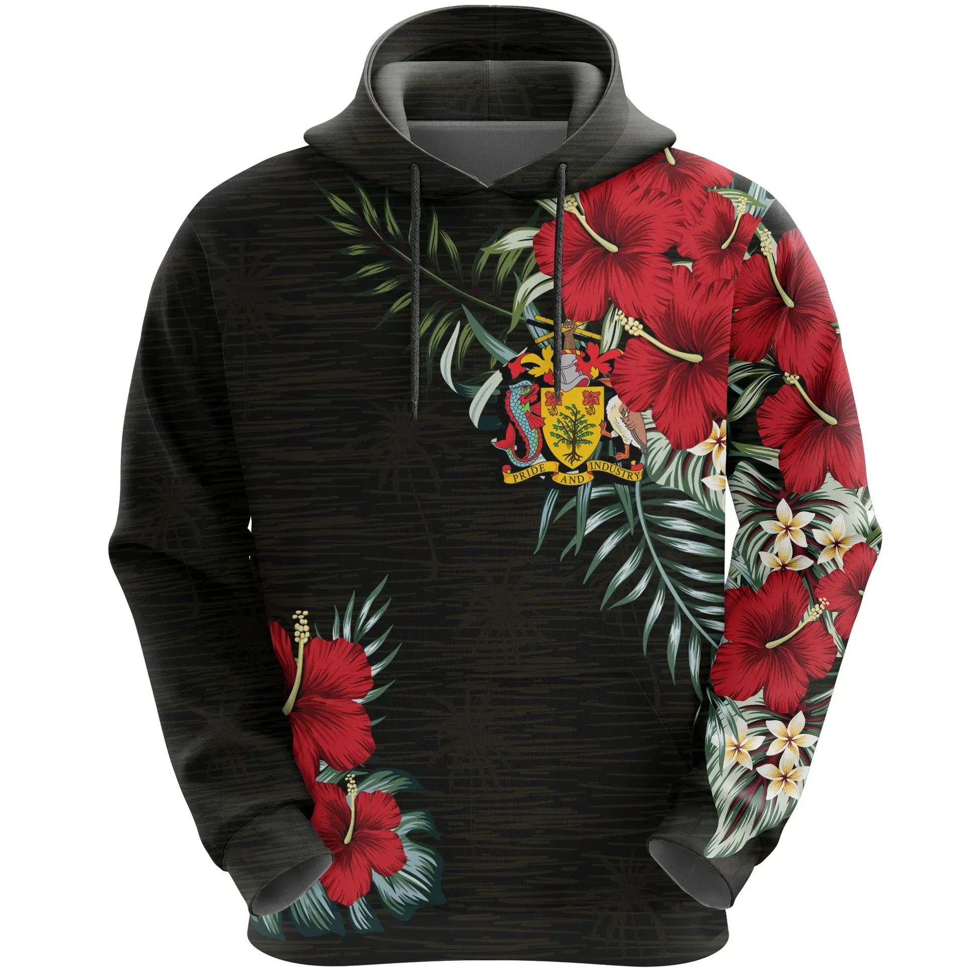 Barbados Hoodie Hibiscus Men/Women