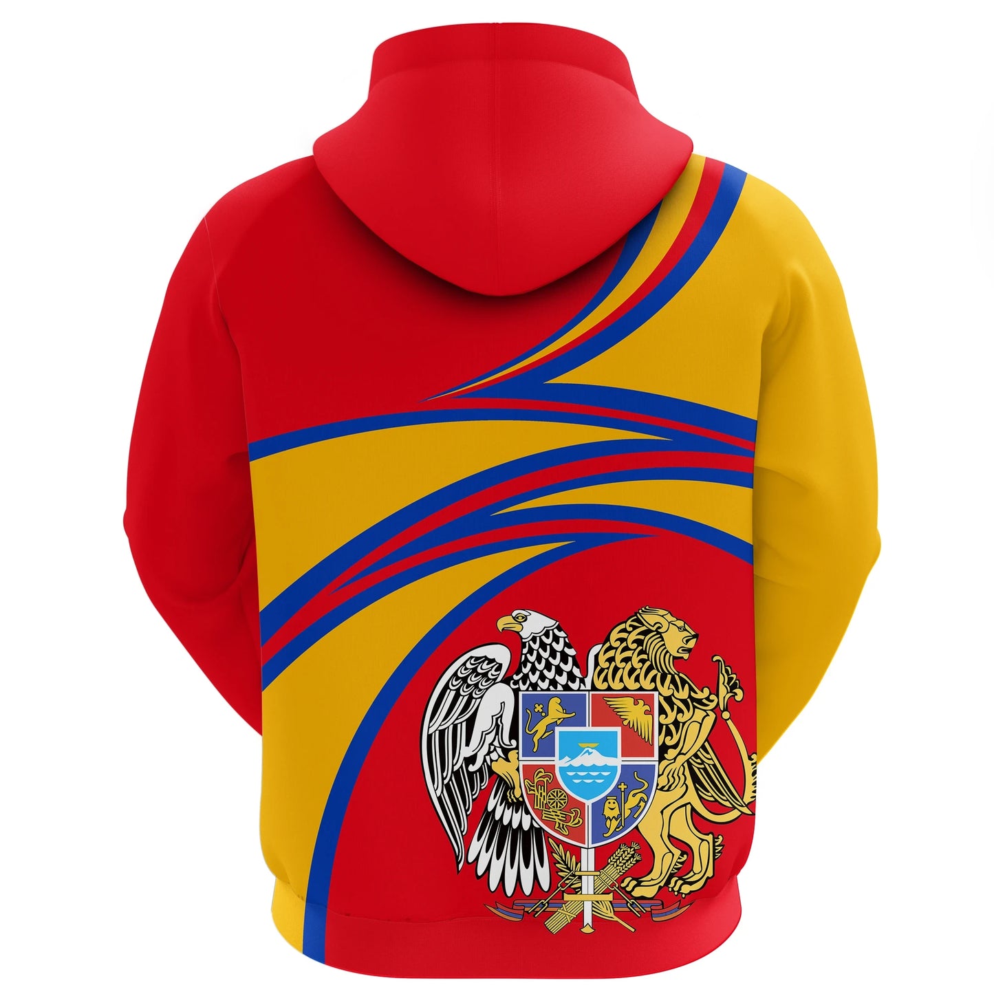 Armenia Hoodie Armenia Coat Of Arms Zip Unisex Printed Hoodie