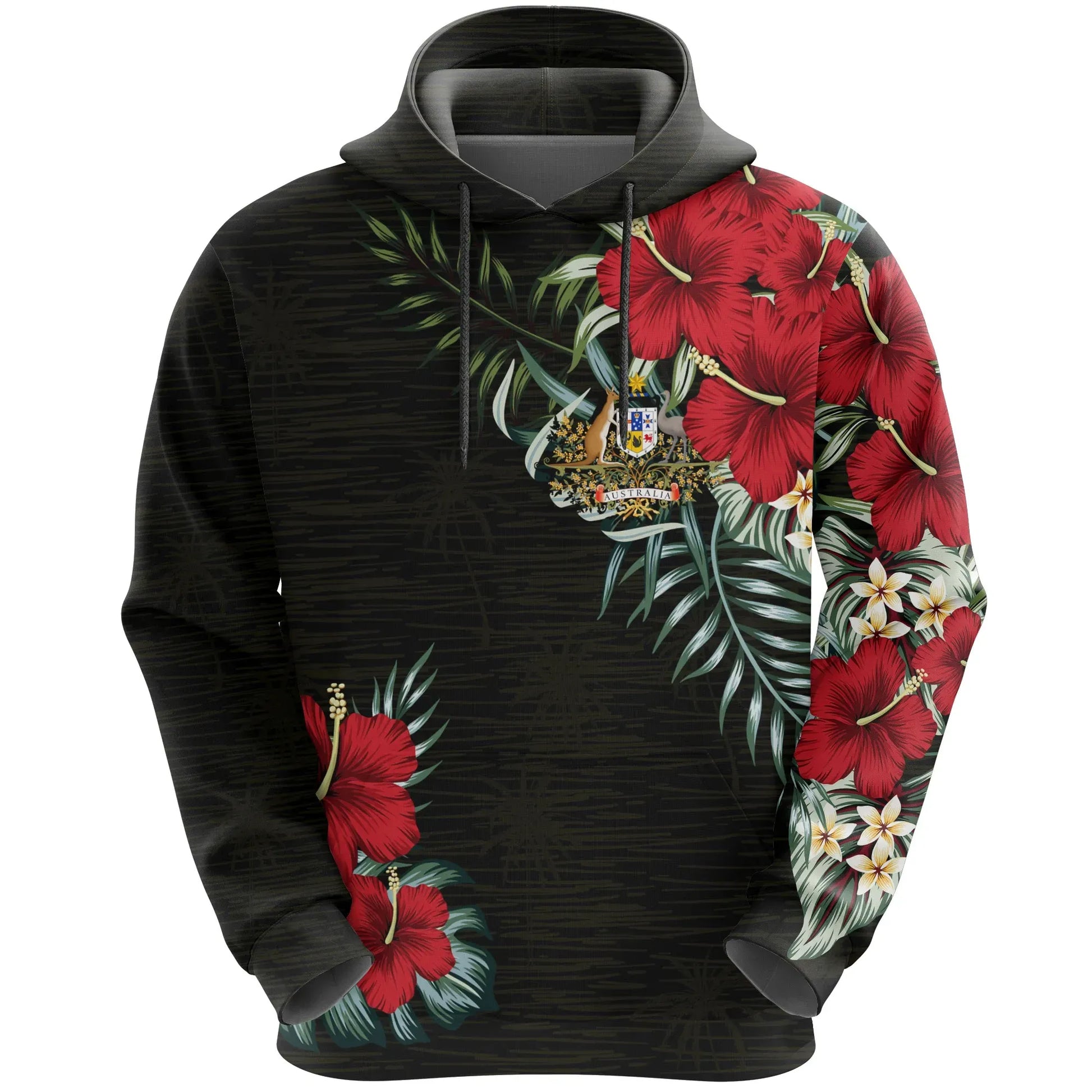 Australia Hoodie Hibiscus Men/Women