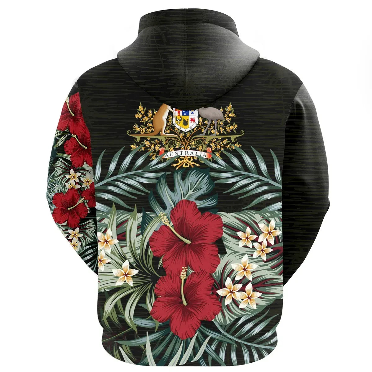 Australia Hoodie Hibiscus Men/Women