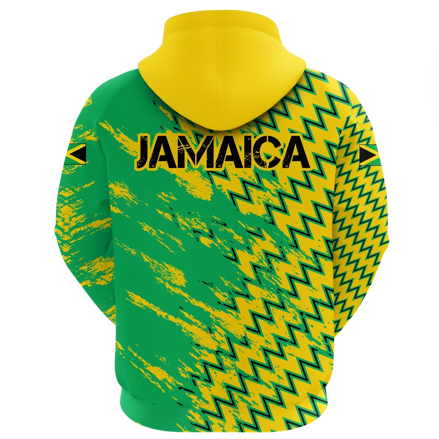 Jamaica Hoodie Sport Line Jamaica Flag Unisex Printed Hoodie