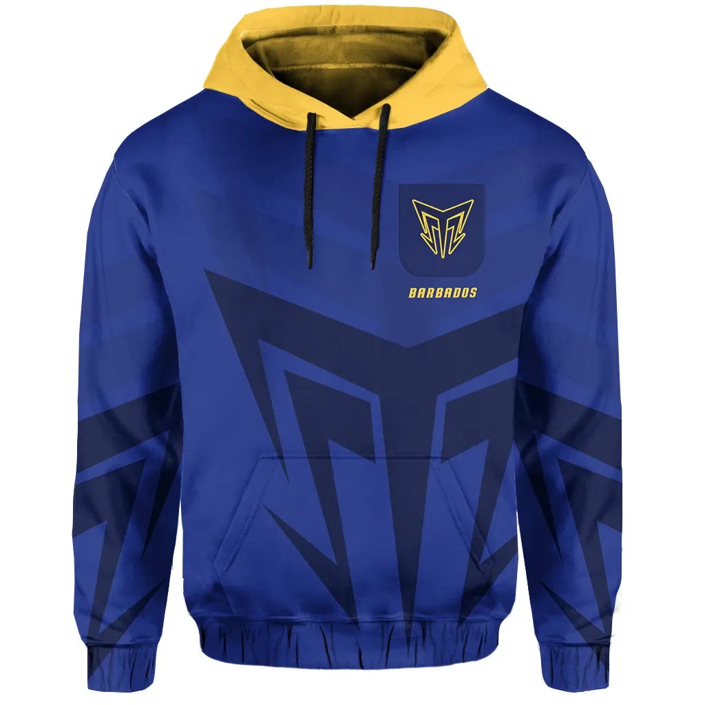 Barbados Trident Hoodie 3D Pocket