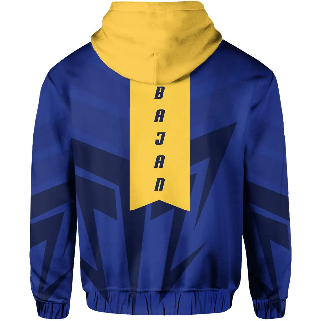 Barbados Trident Hoodie 3D Pocket