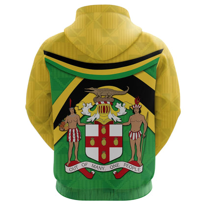 Jamaica Hoodie Vibes Version Jamaica Coat Of Arms Unisex Printed Hoodie