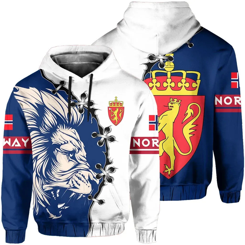 Norway Hoodie Lion Coat Of Arms