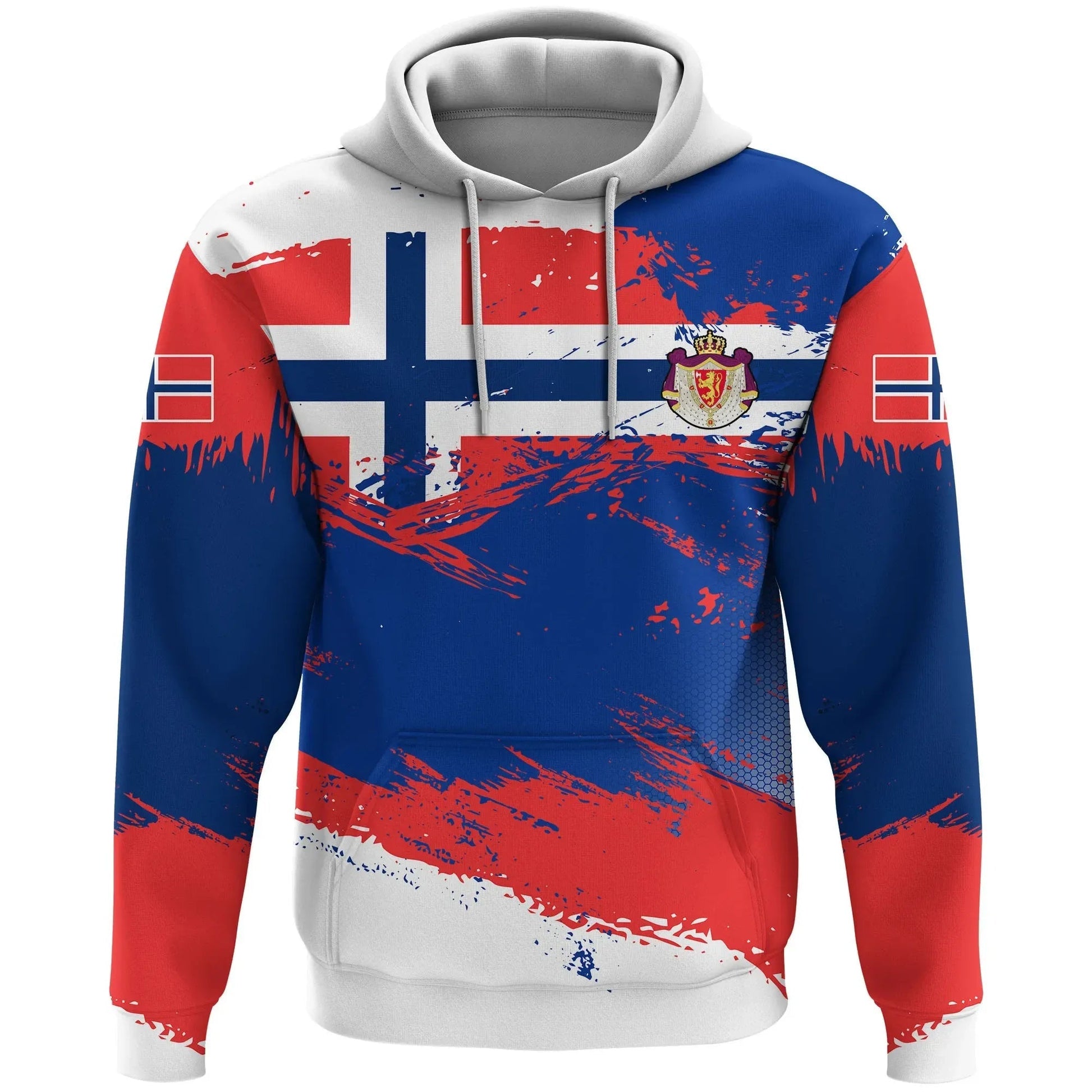 Norway Hoodie Norway Flag Brush