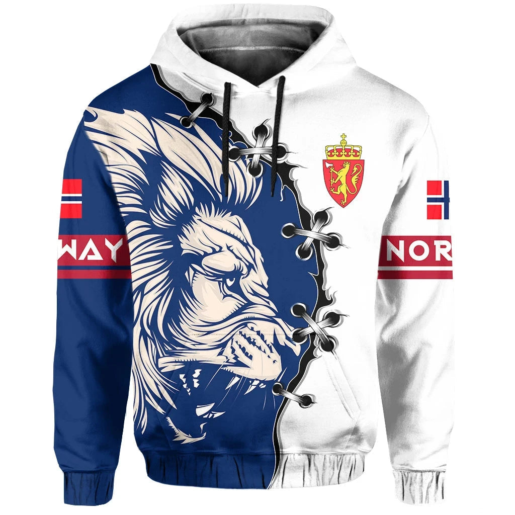 Norway Hoodie Lion Coat Of Arms