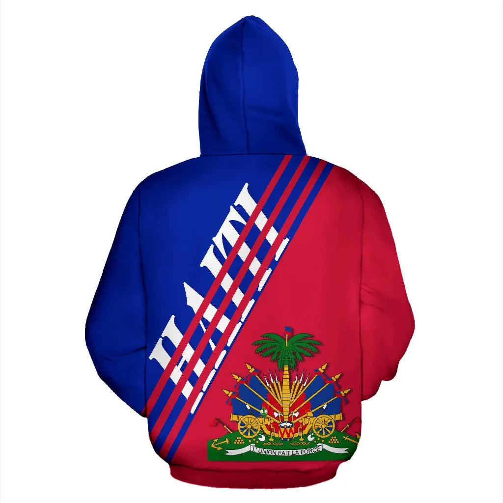 Haiti Lifestyle Hoodie Haiti Coat Of Arms Printed Hoodie