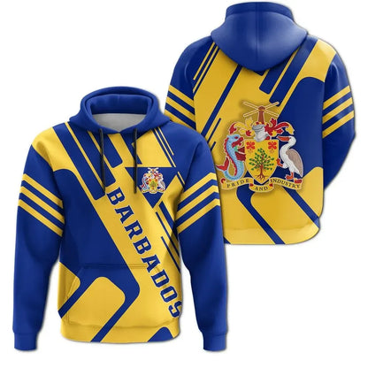 Barbados Coat Of Arms Hoodie Rockie