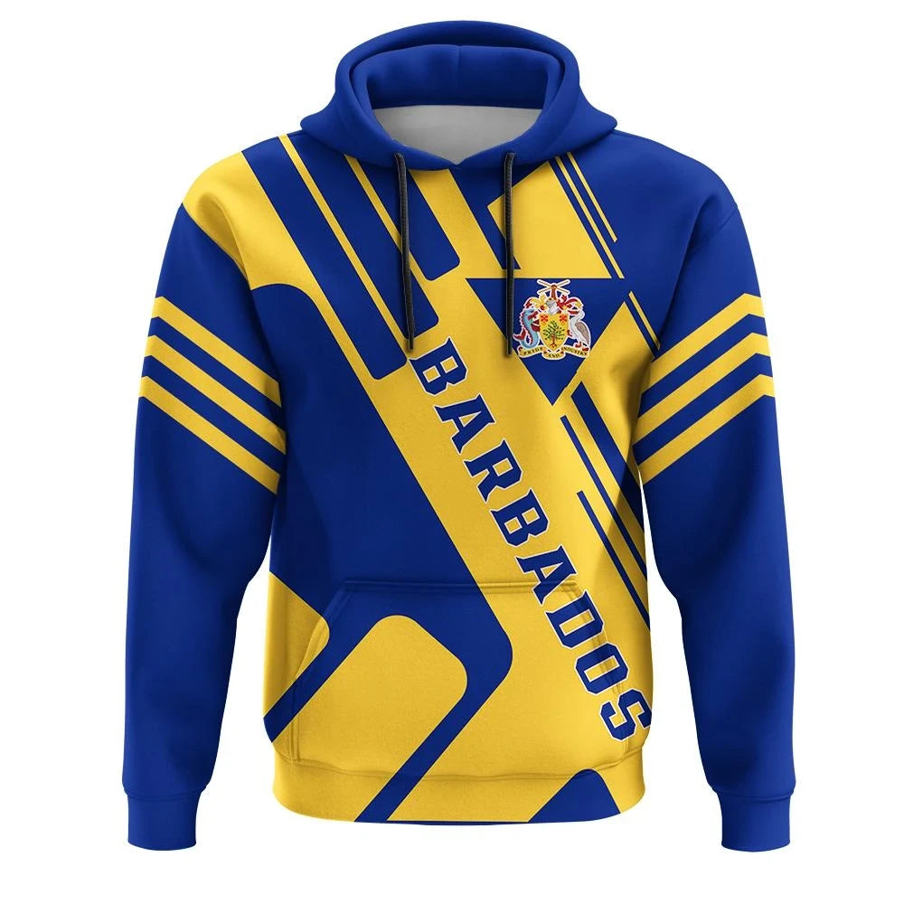 Barbados Coat Of Arms Hoodie Rockie