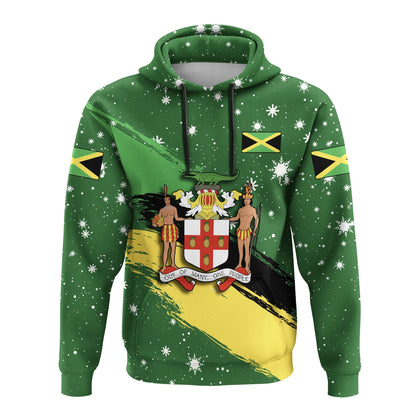 Jamaica Coat Of Arms Flag Brush Hoodie Jw