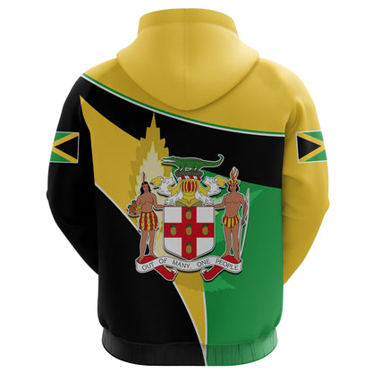 Jamaica Lion Hoodie Flag Version