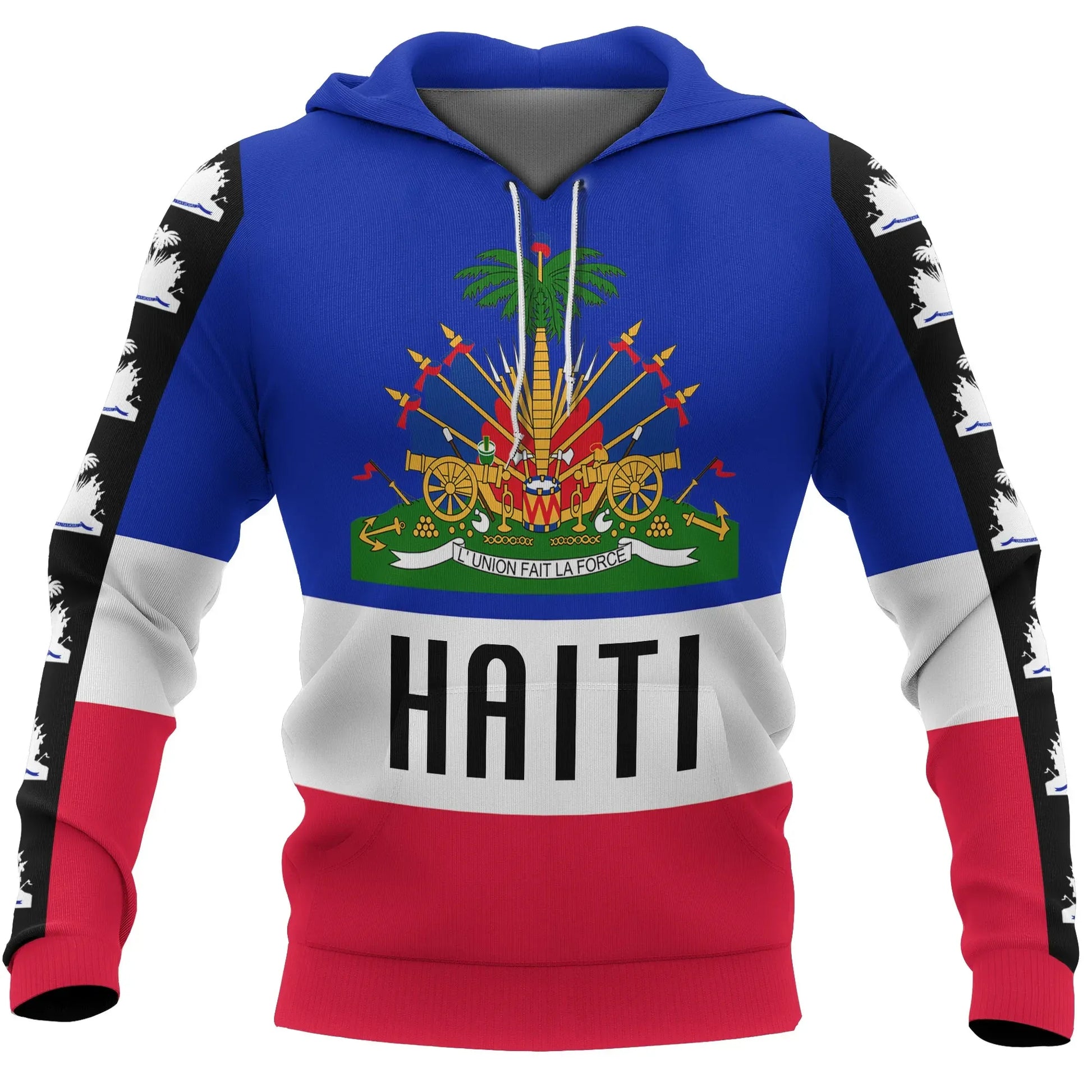 Haiti Coat Of Arms All Over Hoodie