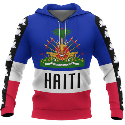 Haiti Coat Of Arms All Over Hoodie