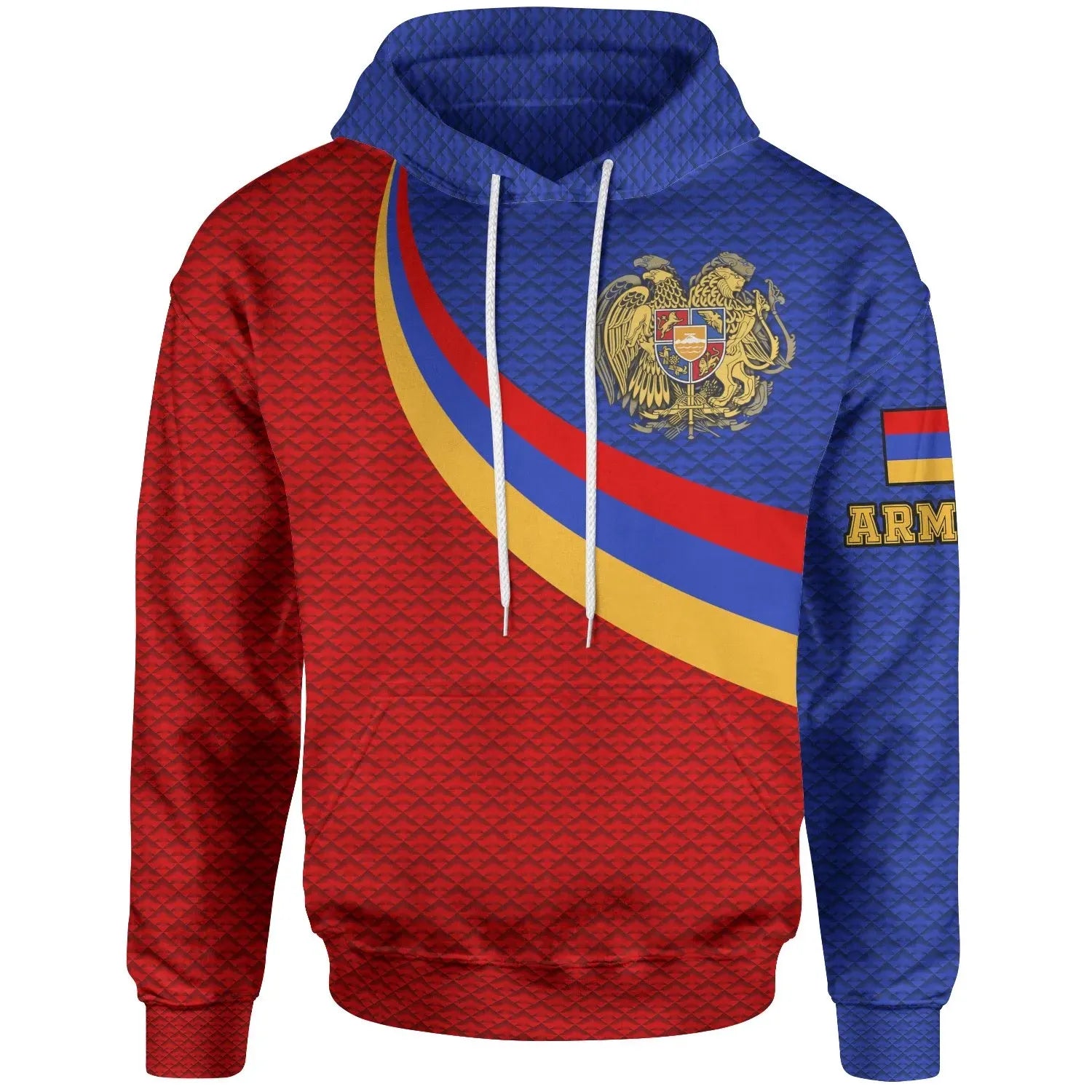 Armenia Hoodie Armenia Coat Of Arms And Flag Color