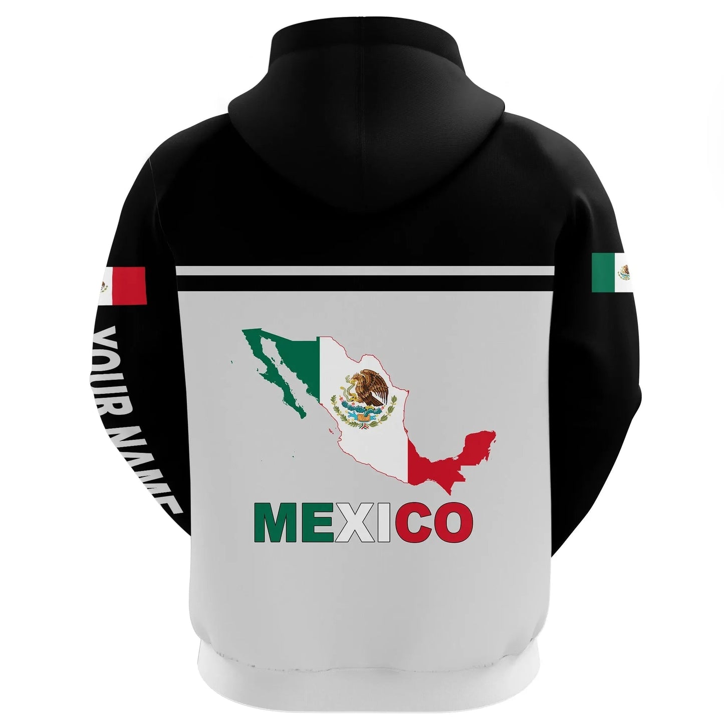 Custom Mexico Hoodie Coat Of Arms