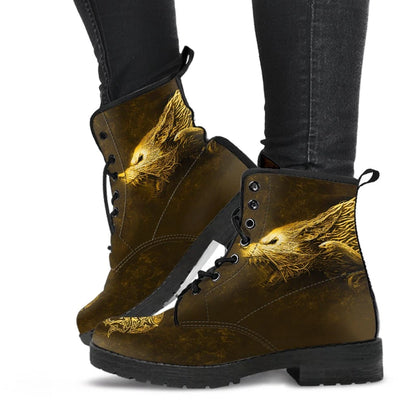 Fenrir Yellow Leather Boots