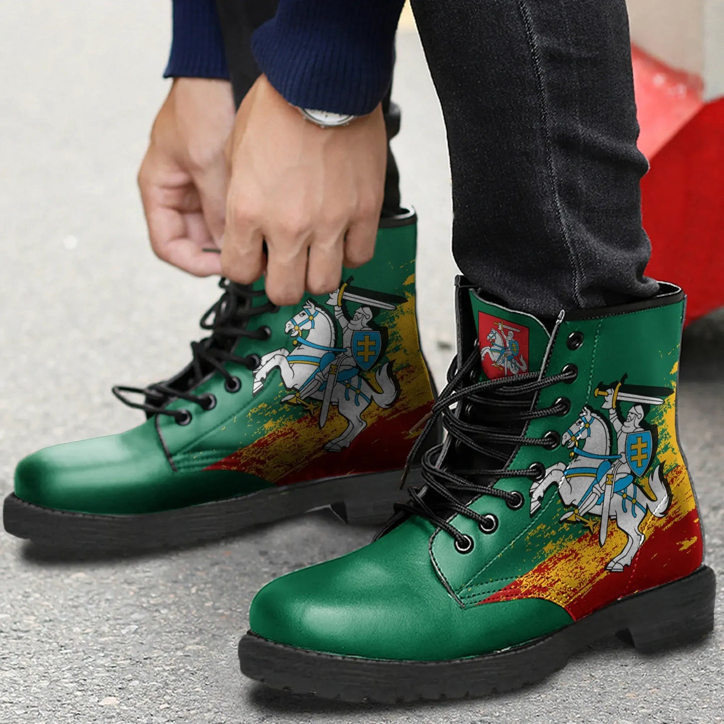 Lietuva Lithuania Special Leather Boots