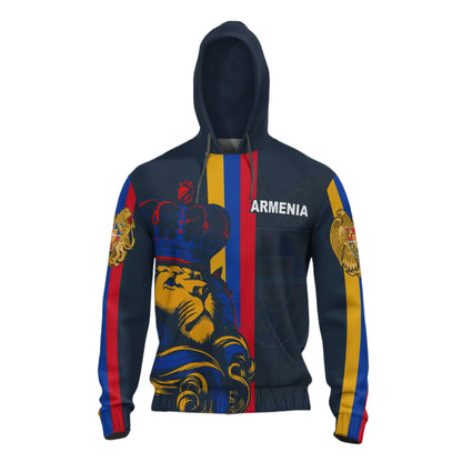Armenia Lion All Over Print Hoodie