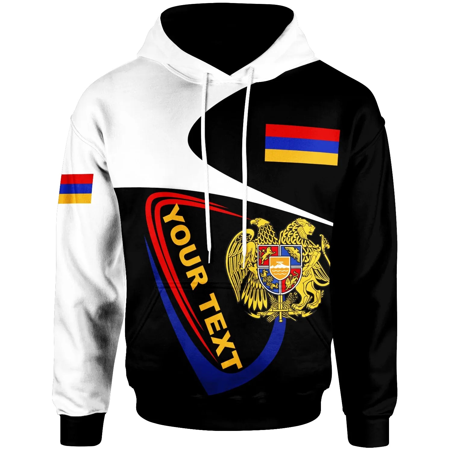 Armenia Custom Personalised Hoodie Lunisolar Style