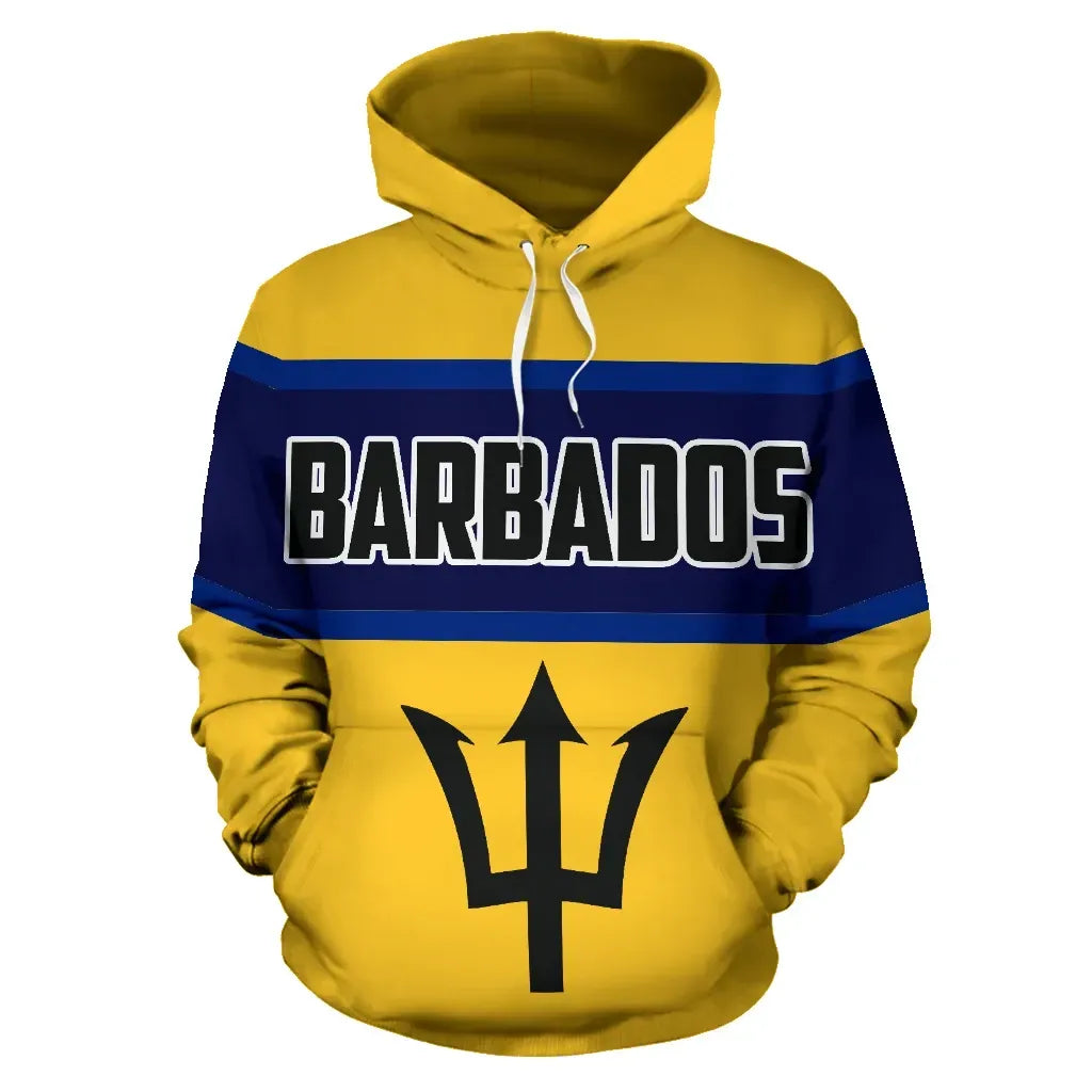Barbados Hoodie In Me Unisex Printed Zip Hoodie