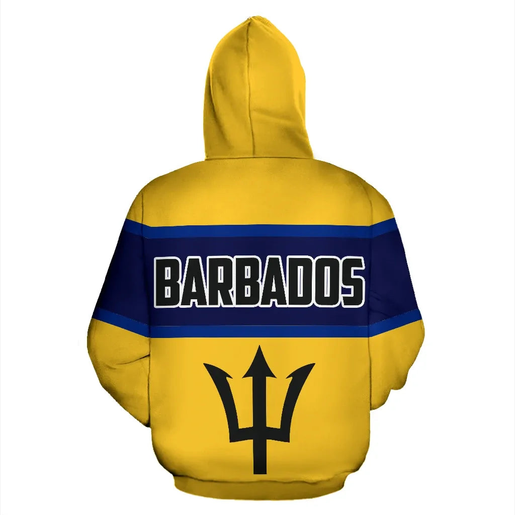 Barbados Hoodie In Me Unisex Printed Zip Hoodie
