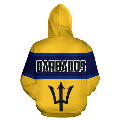 Barbados Hoodie In Me Unisex Printed Zip Hoodie