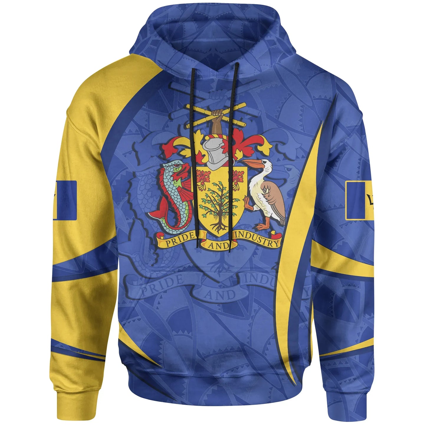 Barbados Hoodie Barbadian Spirit Blue