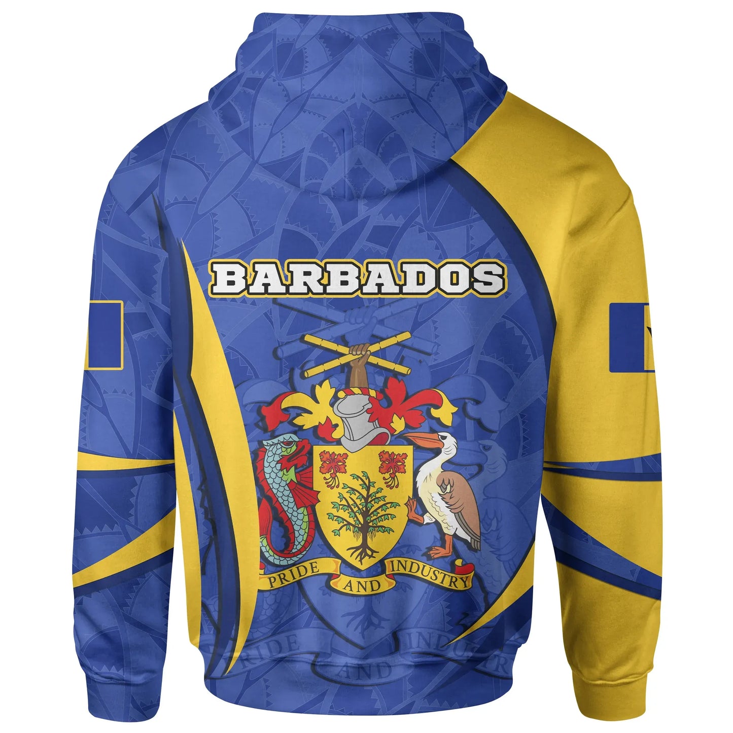 Barbados Hoodie Barbadian Spirit Blue