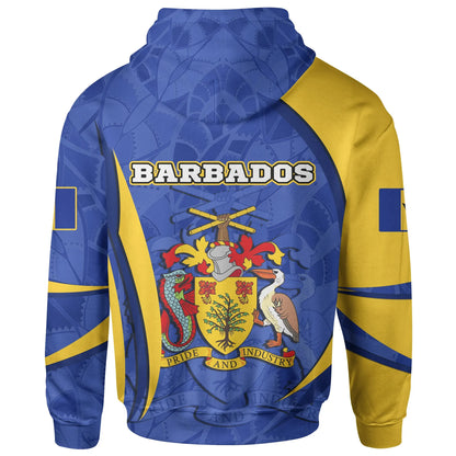 Barbados Hoodie Barbadian Spirit Blue