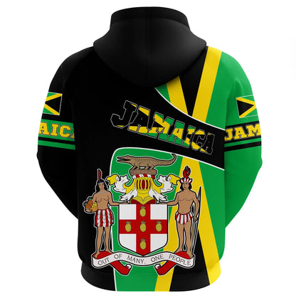 Jamaica Hoodie Coat Of Arms Jamaica Coat Of Arms Unisex Printed Hoodie