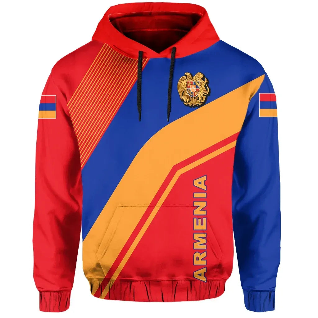 Armenia Flag Hoodie Rambo Style