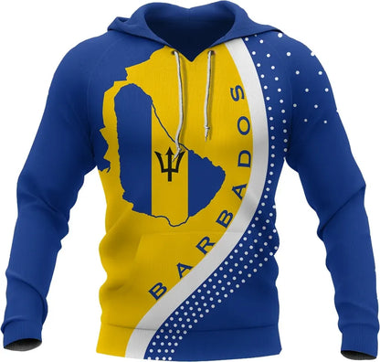 Barbados Map Hoodie Generation Unisex Hoodie