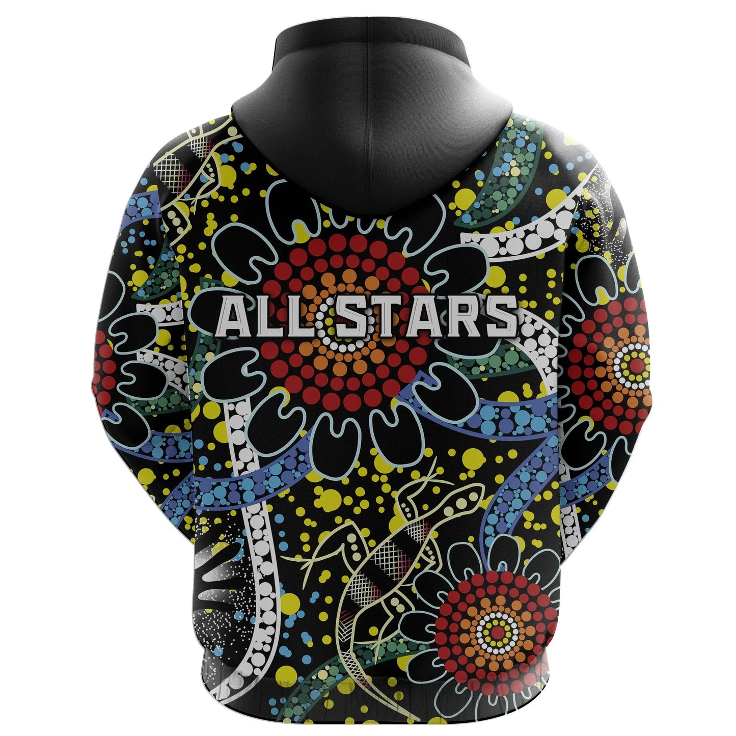 Custom Personalised Australia Indigenous Rugby Hoodie All Stars Sporty Style