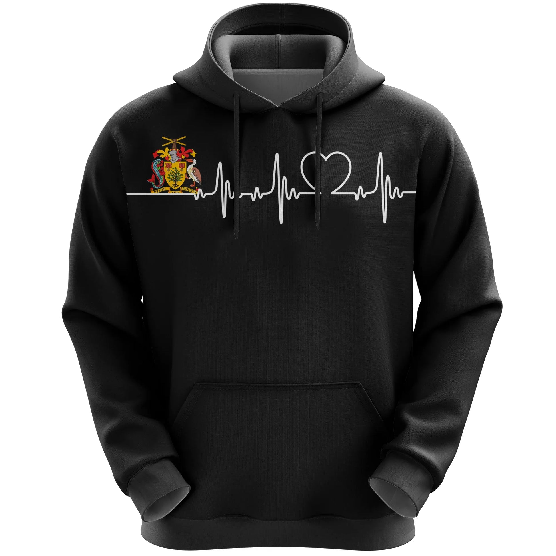 Barbados Hoodie Heartbeat Women'S/Men'S