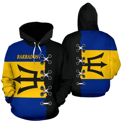 Barbados All Over Hoodie Sewing Style