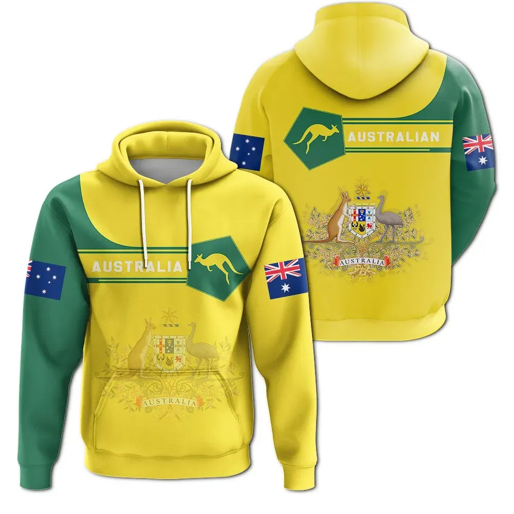 Australia Coat Of Arms Hoodie Simple Styl