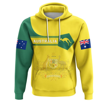 Australia Coat Of Arms Hoodie Simple Styl