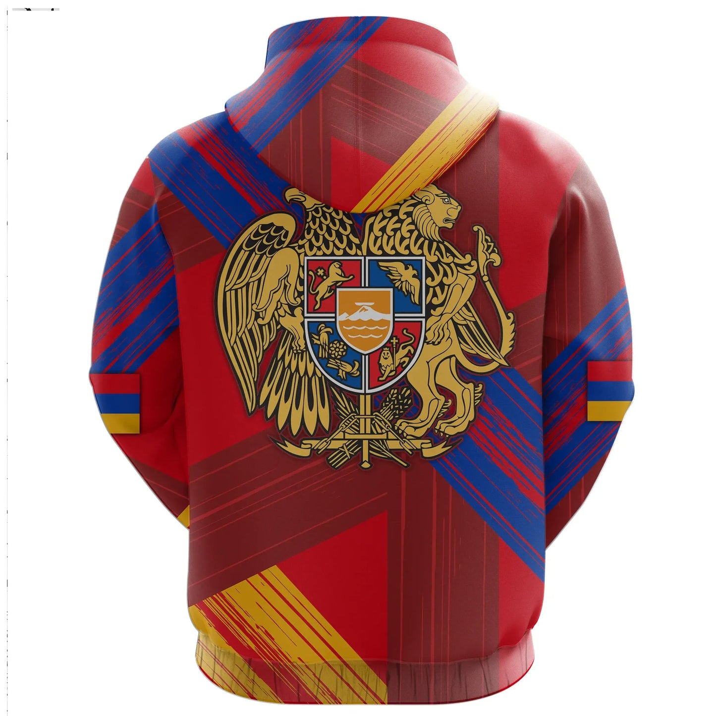 Armenia Hoodie Flag Painting Style