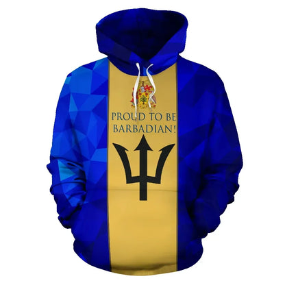 Proud To Be Barbadian Pullover Hoodie