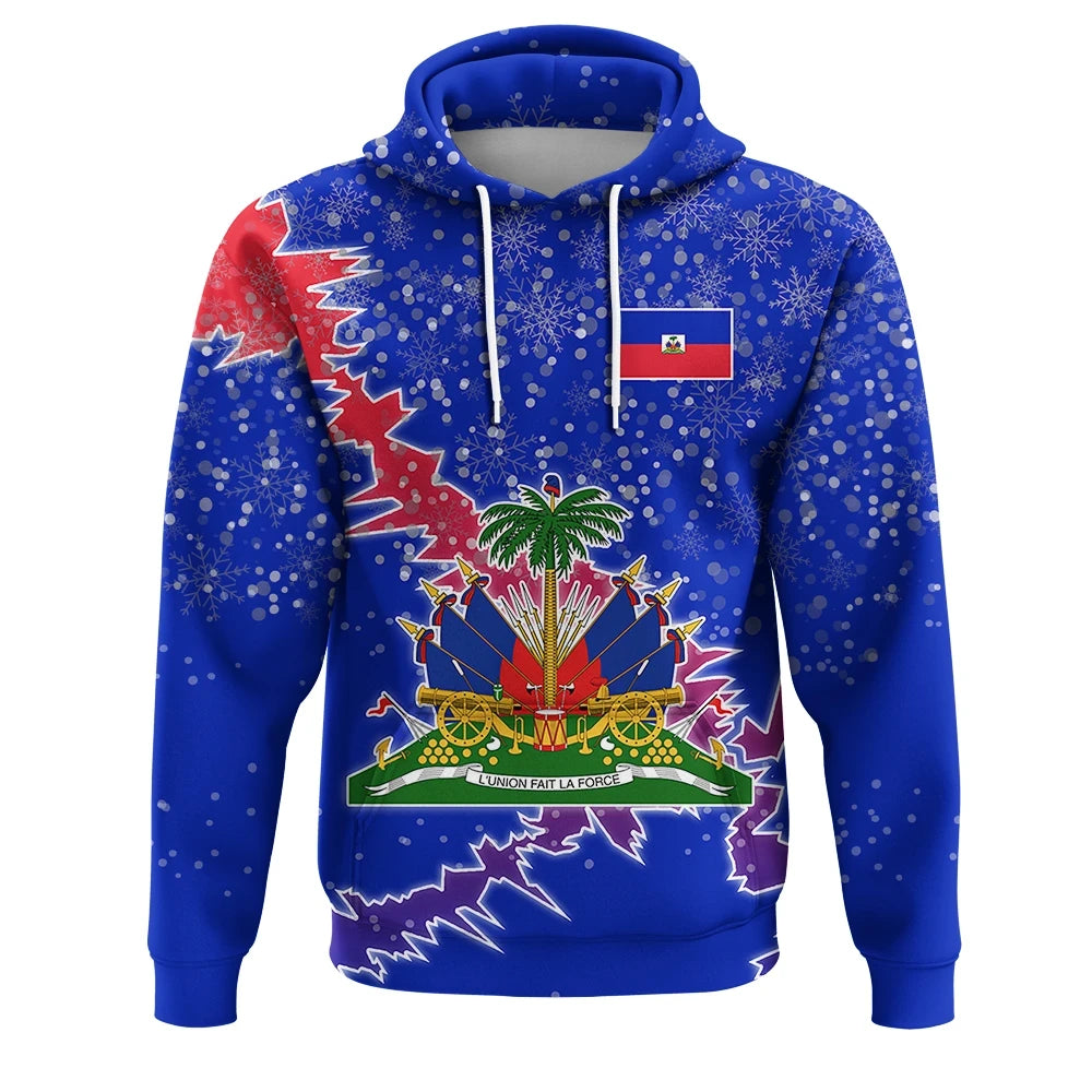 Haiti Christmas Coat Of Arms Hoodie X Styl