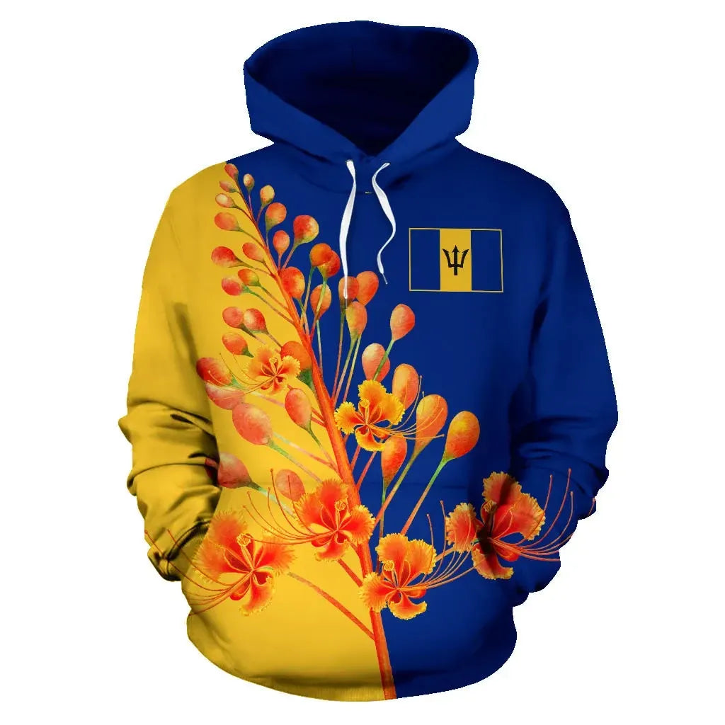 Pride Of Barbados Flowers Hoodie