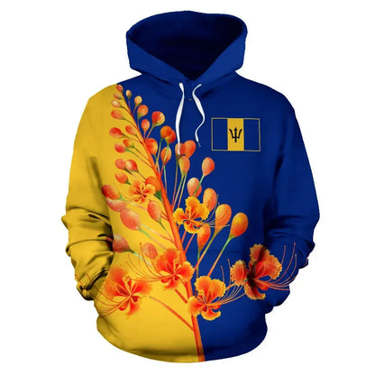 Pride Of Barbados Flowers Hoodie