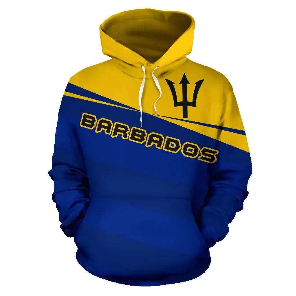 Barbados Flag Hoodie Vivian Style 01