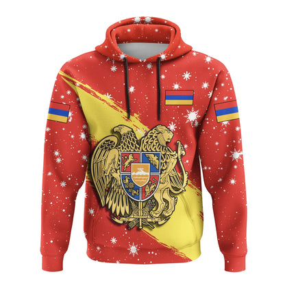 Armenia Coat Of Arms Flag Brush Hoodie Jw
