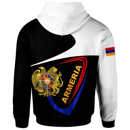 Armenia Zip Up Hoodie Modern Style