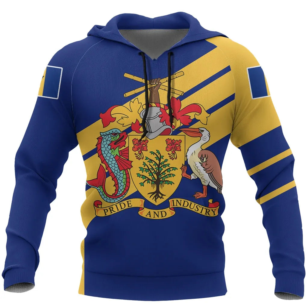 Barbados Sport Hoodie Line Style